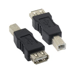 USB 2.0 Type AF to BM Adapter Black