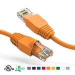 5Ft CAT6A Ethernet Patch Cable Booted Orange