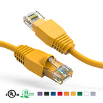 15Ft CAT6A Ethernet Patch Cable Booted Yellow