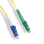 LC/UPC to LC/APC Simplex Single-Mode 9/125 Fiber Optic Cable