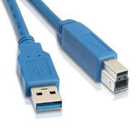 10Ft USB 3.0 Cable A-Male to B-Male Blue - EAGLEG.COM