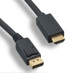 6Ft Display Port Male to HDMI Male Cable - EAGLEG.COM