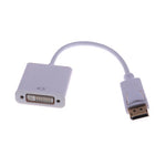 Display Port Male to DVI Female Adapter Cable White - EAGLEG.COM