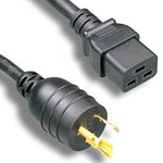 15Ft 12AWG High Voltage Power Cord NEMA L6-20P to IEC-60320-C19