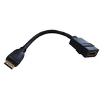 8" Ultra HD High Speed HDMI Female to Mini HDMI Male Cable (Type C) w/Ethernet - EAGLEG.COM