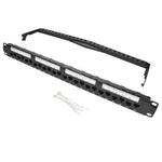 Cat6A 110 Type 24Port Patch Panel Rackmount UL Listed 102200