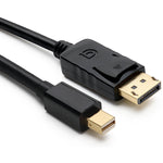 6Ft Mini-DisplayPort to DisplayPort Cable V1.2 4K 60Hz Black - EAGLEG.COM