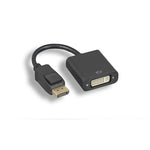 DisplayPort Male to DVI-D Female Adapter Cable with Latches Black - EAGLEG.COM