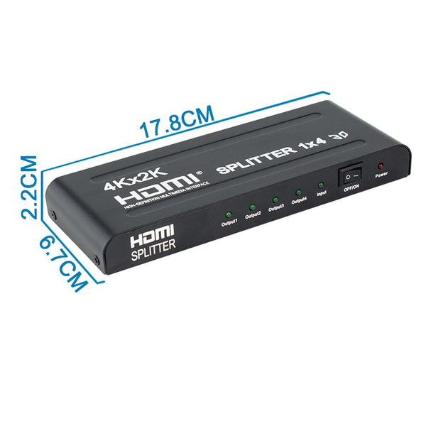 Splitter HDMI 1 A 4 - Sdoppiatore Per 4 Monitor 4K@30Hz, Supporta 3D E HDCP - Foto 7