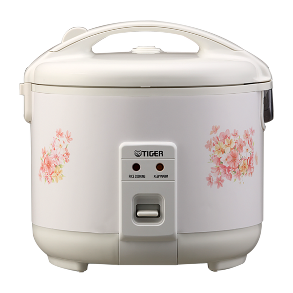 Tiger Jnp-0550 3-Cup (Uncooked) Rice Cooker and Warmer, Floral White