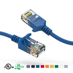 Slim Cat6A Ethernet Patch Cable Booted 28AWG (5Ft - 50Ft) - EAGLEG.COM