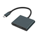 4 in 1 USB C to Dual HDMI Female Adapter 4K 60Hz USB 3.0 Port USB C PD Charging Port Converter