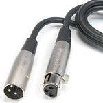 XLR 3P Audio Microphone Cable Male to Female - EAGLEG.COM