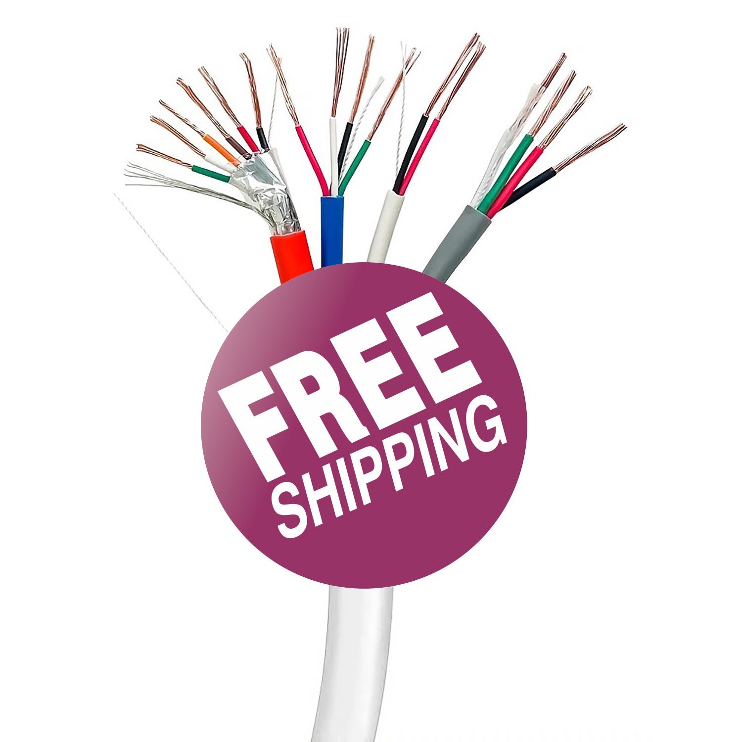 1000Ft Access Control Cable Plenum (CMP) White AllInOne bundled