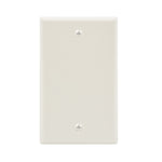 Blank Wall Plate White Smooth Face