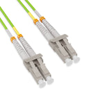 OM5 LCU-LCU 50/125 Duplex Multimode Fiber Optic Patch Cable Green 105196