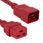 12AWG C20 to C19 Server Power Cord 20A 250V Red