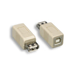 USB 2.0 A-F/B-F Gender Changer Beige
