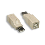 USB 2.0 A-M/B-F Gender Changer Beige