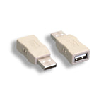 USB 2.0 Type A-Male to A-Female Gender Changer Beige