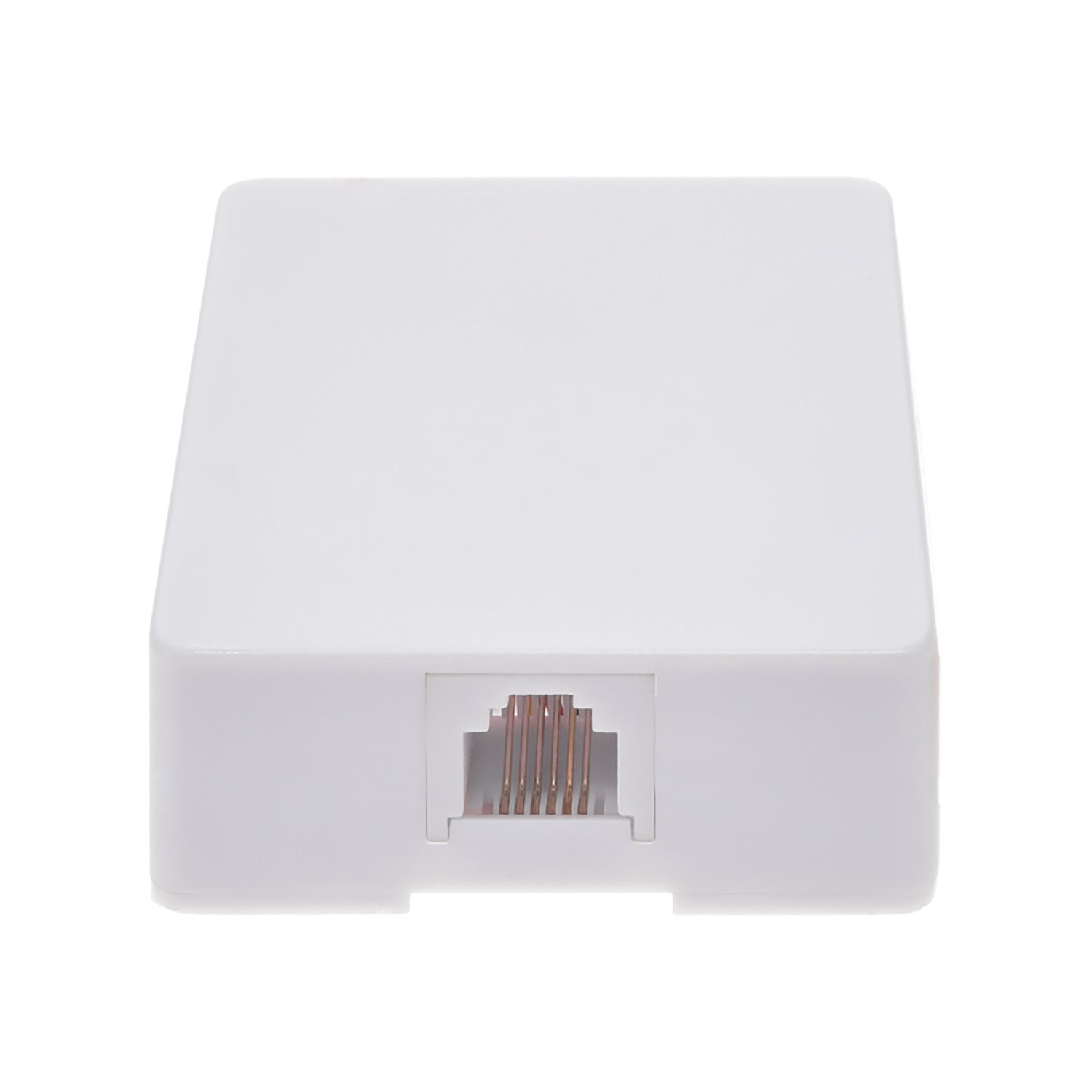 RJ12 Modular 6P6C 1 Port Surface Mount Box White | Eagle Electronics ...