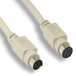6Ft Mini DIN 8-Pin Male to Mini 8-Pin Female Serial Cable