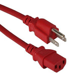 18AWG CPU Power Cord NEMA 5-15P to C13 10A/125V Red