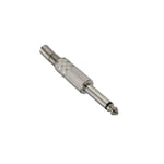 1/4-Inch Mono Plug Metal w/Spring Strain Release