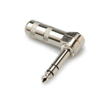 1/4-Inch Stereo Right-Angle Male Plug Metal