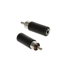 RCA Male Plug to 3.5mm Mono Female Adapter - Pack of 10PCS