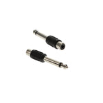 1/4 inch Mono Plug to RCA Female Adapter