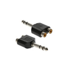 1/4-Inch Stereo to Dual RCA Female Adapter