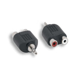 3.5mm Stereo Plug to Dual RCA Jack Adapter