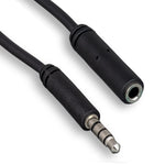 3.5mm TRRS Male to Female Audio & Microphone Cable