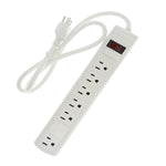 3Ft 6-Outlet Perpendicular Surge Protector 14AWG/3, 15A 90J