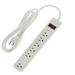 6Ft 6-Outlet Perpendicular Surge Protector 14AWG/3, 15A 90J