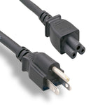 Notebook Power Cord 3 Prongs NEMA5-15P/IEC320 C5 18AWG