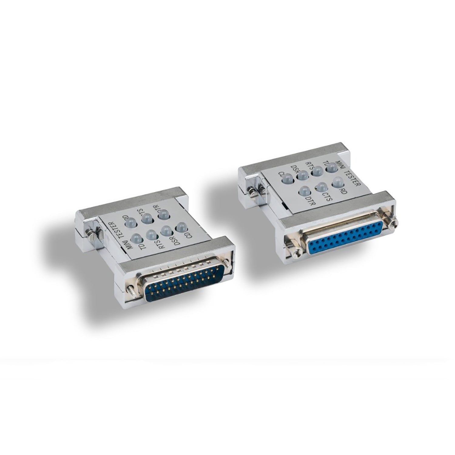 DB25 Male to Female Serial Mini Tester | RS-232 Mini Serial Tester ...