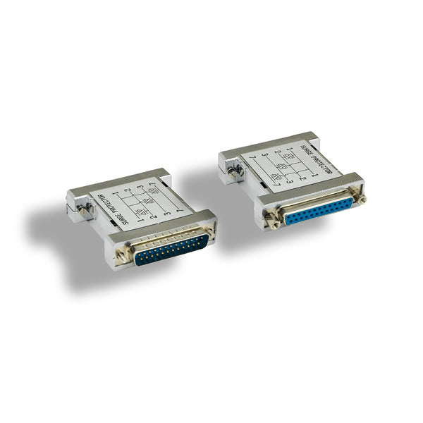 RS-232 Serial Port DB25M to DB25F Surge Protector | EagleG.com– EAGLEG.COM