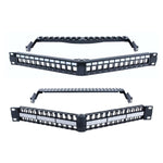 Angled 1U 48-Port High-Density Blank Patch Panel for keystone Jack