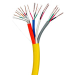 500Ft Access Control Cable Plenum (CMP) All-In-One Cable bundled Yellow