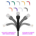 1Ft Slim Cat6A RJ45 UTP 28AWG Bendable Ethernet Patch Cable