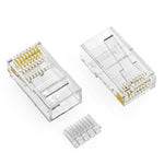 Cat6 UTP RJ45 Plug Solid 3 Prong w/Inserter 100pk
