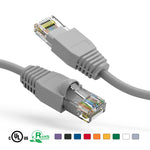 3Ft CAT6A Ethernet Patch Cable Booted Gray