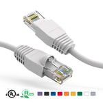 10Ft CAT6A Ethernet Patch Cable Booted White