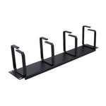 2U Single-Sided Four Rings Metal Horizontal Cable Management 3.50"x19"