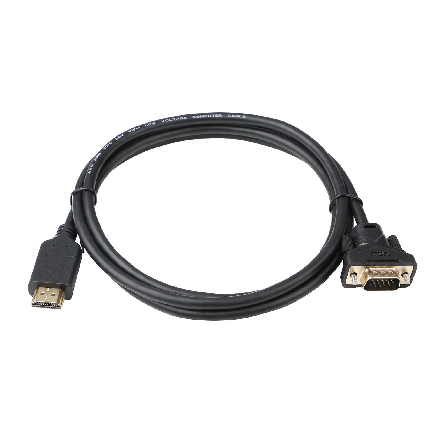 3Ft HDMI to VGA Active Converter Cable 1920x1200 / 1080p | EagleG.com ...
