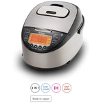 Tiger Rice Cooker and Warmer, black & stainless steel 5.5-Cups, 10-Cups JKT-D10U/JKT-D18U