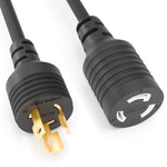 1Ft 14AWG UL 105°C Power Adapter NEMA LOCKING 5-15P to NEMA LOCKING 5-20R 15A 125V
