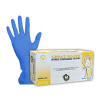 Great Glove Nitrile Powder Free Gloves Blue 100/BX 10-BOXES/CASE 1000PCS